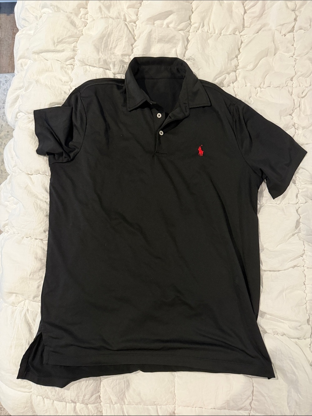 Polo by Ralph Lauren Black Polo with Red Pony Logo M
